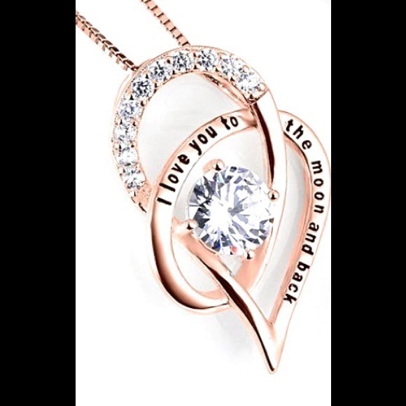 Rose Gold-Plated “To The Moon” Pendant Necklace